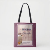 Tote Bag Demoiselle d'honneur Pot en lait rustique Mariage (Devant)