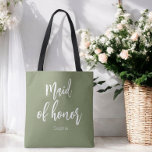 Tote Bag Demoiselle d'Honneur Vert Sauge Mariage<br><div class="desc">Sac fourre-tout Demoiselle d'Honneur Vert Sauge pour Mariage,  Cortège de Mariée,  Réception de Mariage,  Enterrement de Vie de Jeune Fille. Découvrez d'autres produits avec ce design dans la collection ci-dessous.</div>
