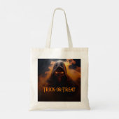 Tote Bag Démon foncé avec halloween de fumée orange (Dos)