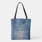 Tote Bag denim bleu (Dos)