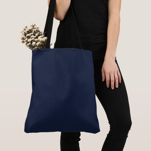 Tote Bag Denim uni couleur unie (De près)