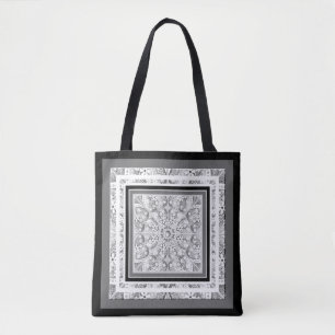 Tote Bag Dentelle en céramique Gris
