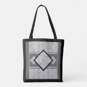Tote Bag Dentelle en céramique Gris (Dos)