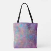 Tote Bag Dentelle fleurie Peacock losange élégant violet tu (Dos)