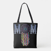 Tote Bag Dentelle MOM et Dreamcatcher Denim Peint (Dos)
