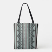 Tote Bag Dentelle noire, oreiller jetable ouvert (Dos)
