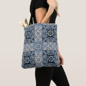 Tote Bag Dentelle romantique : Impression Abstraite brillan (De près)