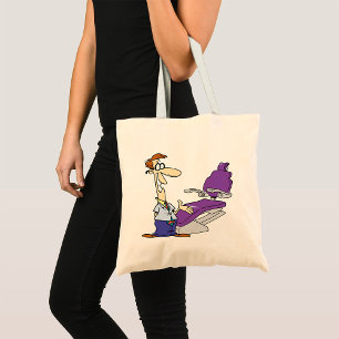 Tote Bag Dentiste masculin drôle et chaise dentaire violett