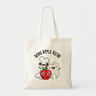 Tote Bag Dents de pomme osseuse, bon appétit drôle Pun 