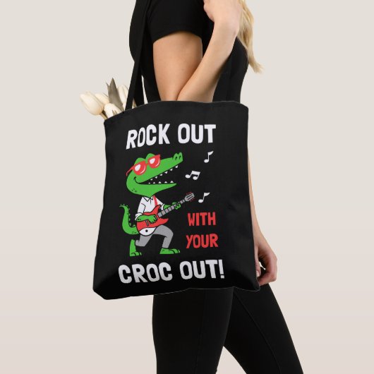 Tote Bag Dépêche-toi avec ton Croc (De près)