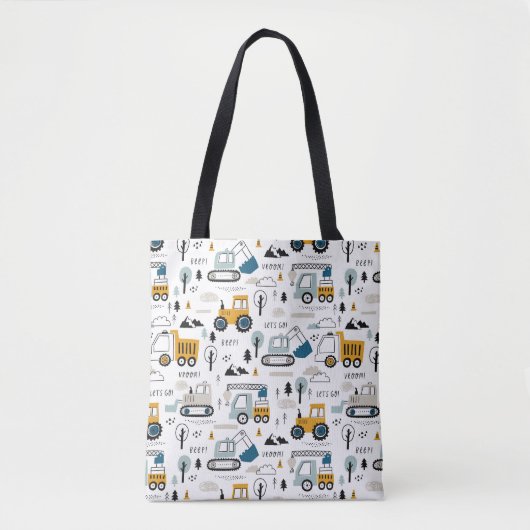 Tote Bag Déplaçons le Motif de véhicule (Devant)