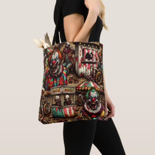 Tote Bag Déplaisant Clown Carnaval Zombie Halloween