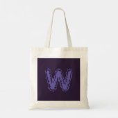 Tote Bag Déplaisant Monogramme violet sur violet (Dos)