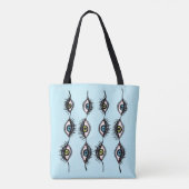 Tote Bag Déplaisant Weird Eye Garlands Cool Surreal Art (Dos)