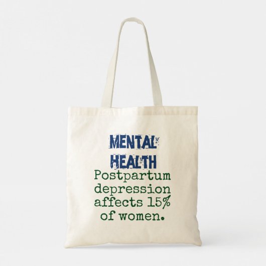 Tote Bag Dépression post-partum affecte 15% - H mental (Dos)