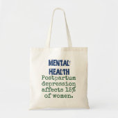Tote Bag Dépression post-partum affecte 15% - H mental (Devant)