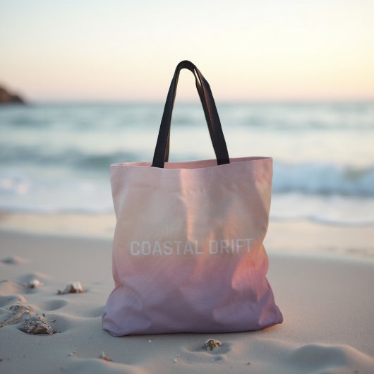 Tote Bag Dérive côtière - Pastel Sunset Gradient