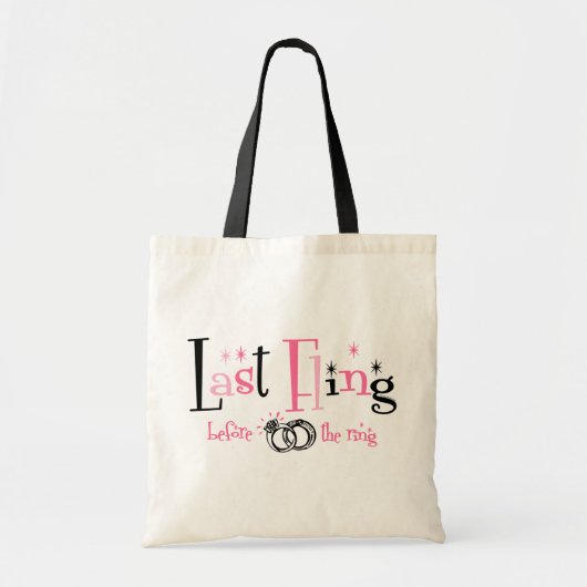 Tote Bag Dernier Fling avant l'anneau (Devant)