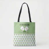 Tote Bag Dernier Swing Avant le Mariage Bocal de Pickleball (Devant)