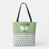 Tote Bag Dernier Swing Avant le Mariage Bocal de Pickleball (Dos)