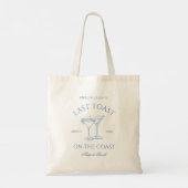 Tote Bag Dernier Toast sur la Côte Bachelorette Week-end (Dos)