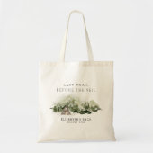 Tote Bag Dernier Trail Avant Le Voile Week-end EVJF (Devant)