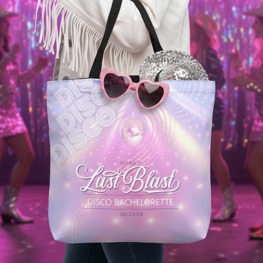 Tote Bag Dernière explosion Disco Enterrement de vie de jeu