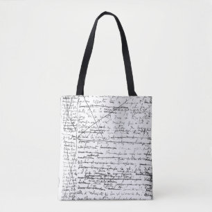 Tote Bag Dernière page 'd'une La Recherche du Temps Perdu'