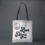 Tote Bag Dernière soirée de bachelorette Disco<br><div class="desc">Commencez la dernière soirée disco bachelorette avec ces sacs fourre-tout adorables qui font un grand souvenir pour toutes les belles dames qui assistent à l'épique bachelorette! Voir la collection entière pour plus d'articles correspondants !</div>
