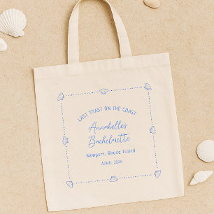 Tote Bag Dernière Toast sur la Côte Fête de Bachelorette Bl