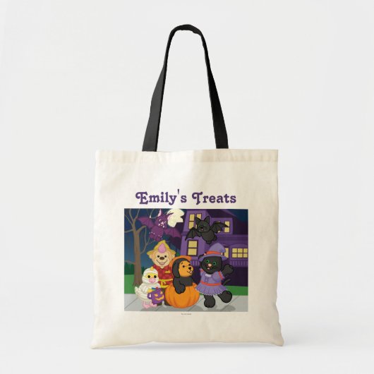 Tote Bag Des bonbons ou un sort de Webkinz Halloween (Devant)