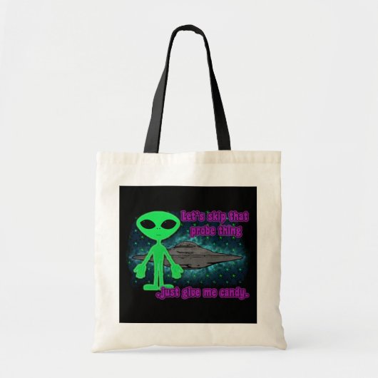 Tote Bag Des bonbons ou un sort étranger (Devant)