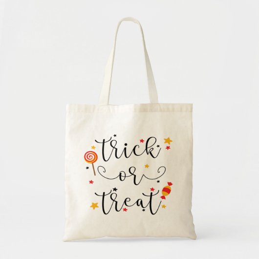 Tote Bag des bonbons ou un sort Halloween (Devant)