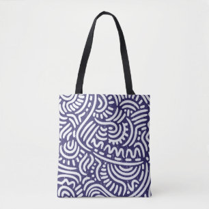 Tote Bag Des éléments ethniques dessinés à la main, des mot
