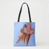 Tote Bag des générations de cônes de crème glacée (Devant)