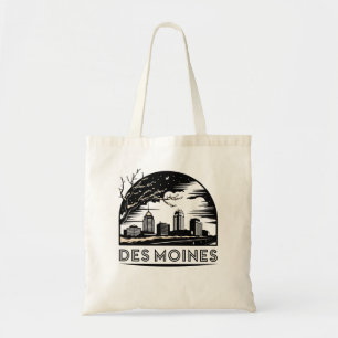 Tote Bag Des Moines City Iowa USA