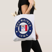 Tote Bag Des Moines Iowa (De près)