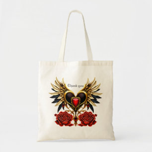 Tote Bag Des noeuds celtiques et un coeur dans l'élégance g