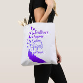 Tote Bag Des Plumes Apparaissent Lorsque Les Anges Sont Prè (De près)