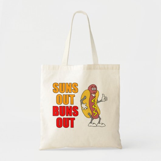 Tote Bag Des soleils de petits pains hot-dog drôle (Devant)