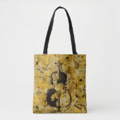 Tote Bag Des sons de musique. Violon (Devant)