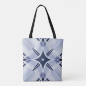 Tote Bag Des touches d'harmonie bleu et gris (Dos)