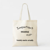 Tote Bag Des trucs de maman importants, principalement des (Dos)
