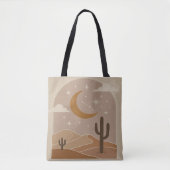 Tote Bag Désert Bohème Beige (Devant)