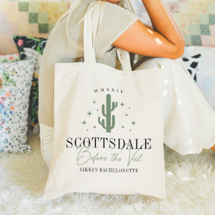 Tote Bag Desert Cactus Scottsdale Bachelorette Party