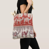 Tote Bag Desert Camels Caravan Art (De près)