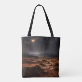 Tote Bag Désert de sable la nuit (Dos)