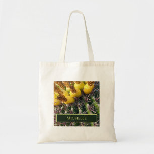 Tote Bag Desert Southwest Green Barrel Cactus Personnalisé