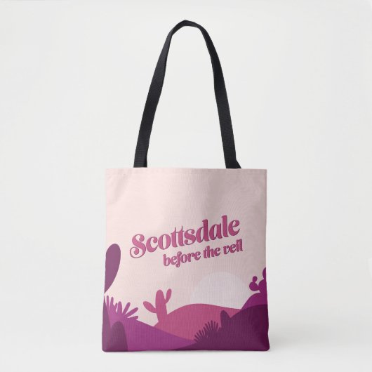 Tote Bag Desert Sunset Scottsdale Bachelorette Week-end (Devant)