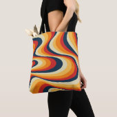 Tote Bag Design abstrait et coloré (De près)